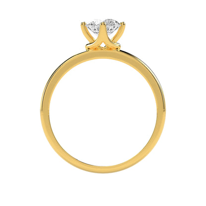 0.73 CT Golden Glow Diamond RING - Godahari Dev Jewells