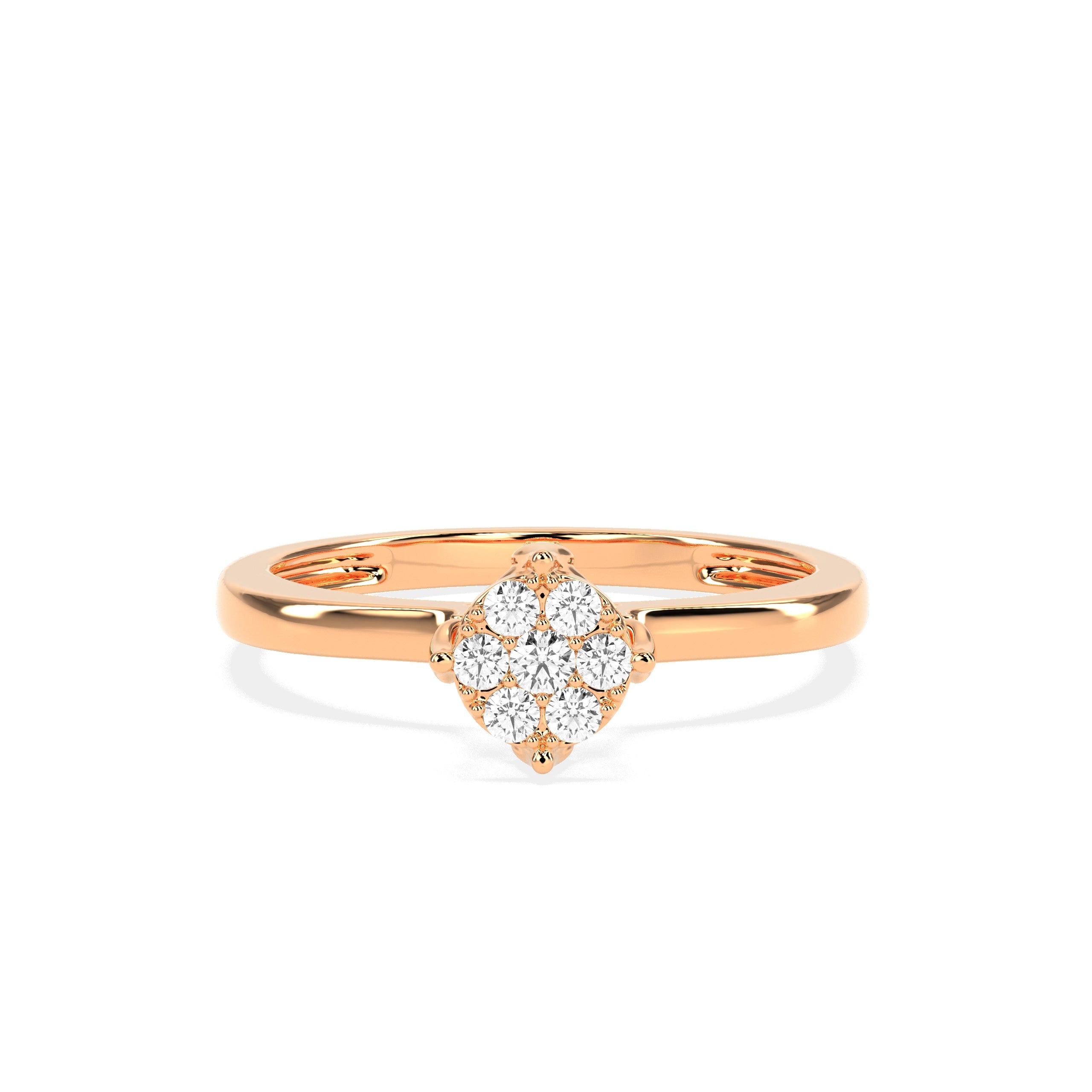 0.17 CT Precious Petals Diamond RING - Godahari Dev Jewells