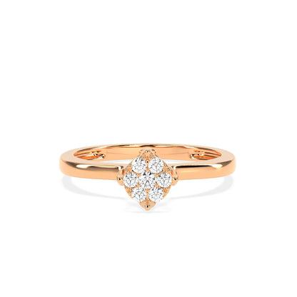 0.17 CT Precious Petals Diamond RING - Godahari Dev Jewells