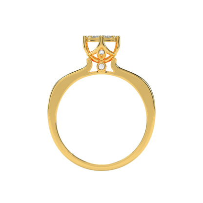 0.17 CT Precious Petals Diamond RING - Godahari Dev Jewells