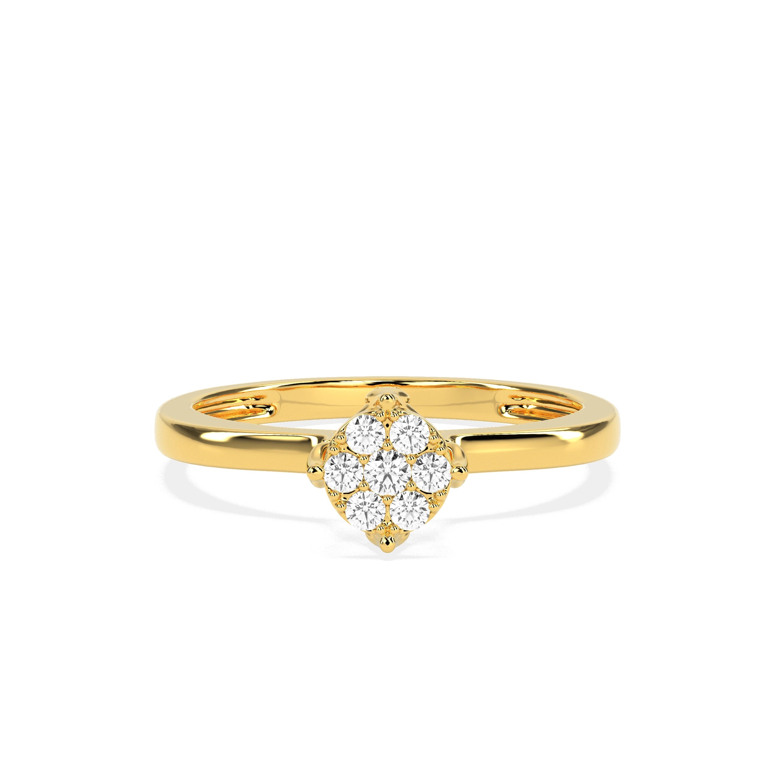 0.17 CT Precious Petals Diamond RING - Godahari Dev Jewells