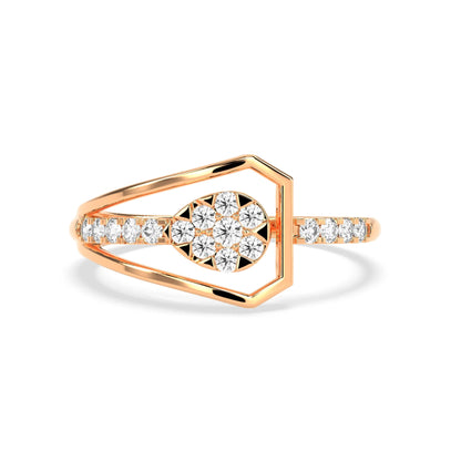 0.28 CT Exquisite Element Diamond RING - Godahari Dev Jewells