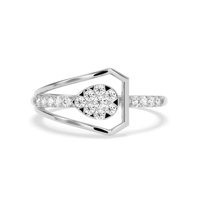 0.28 CT Exquisite Element Diamond RING - Godahari Dev Jewells