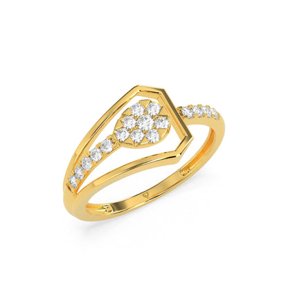 0.28 CT Exquisite Element Diamond RING - Godahari Dev Jewells