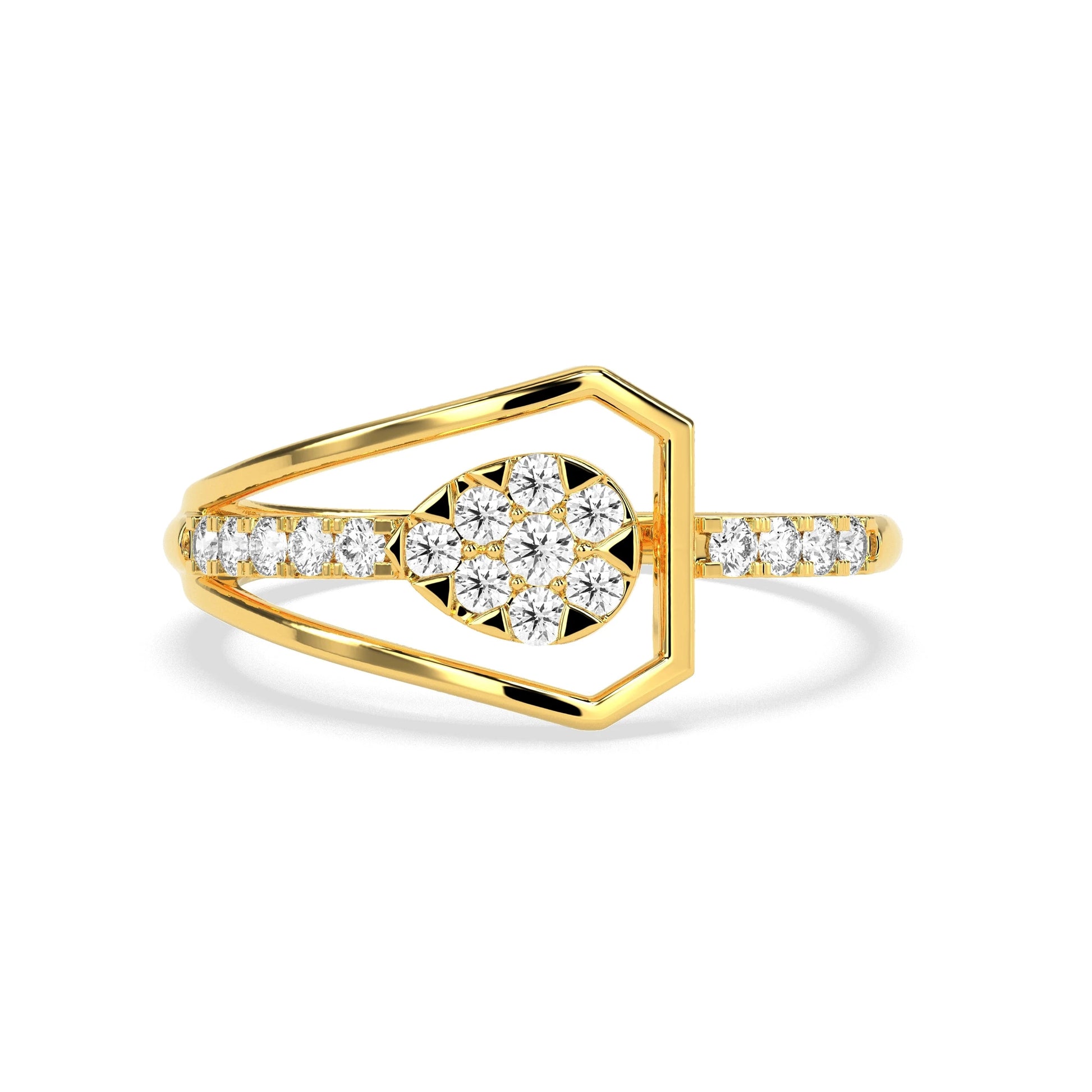 0.28 CT Exquisite Element Diamond RING - Godahari Dev Jewells
