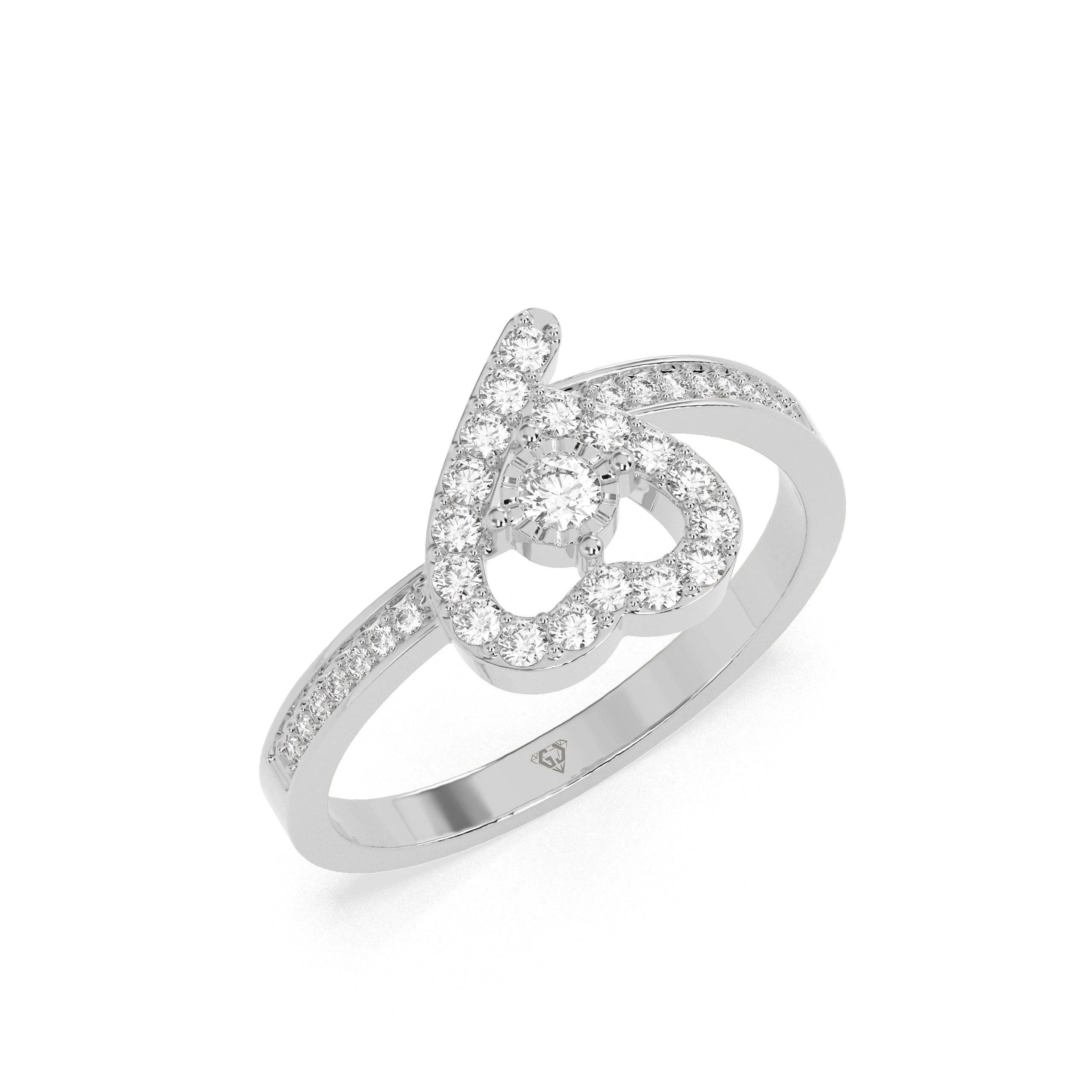 0.32 CT Aurora Aichemy Diamond RING - Godahari Dev Jewells