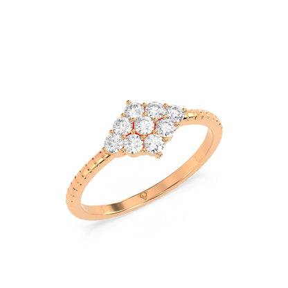 0.36 CT Shimmering Star Diamond RING - Godahari Dev Jewells