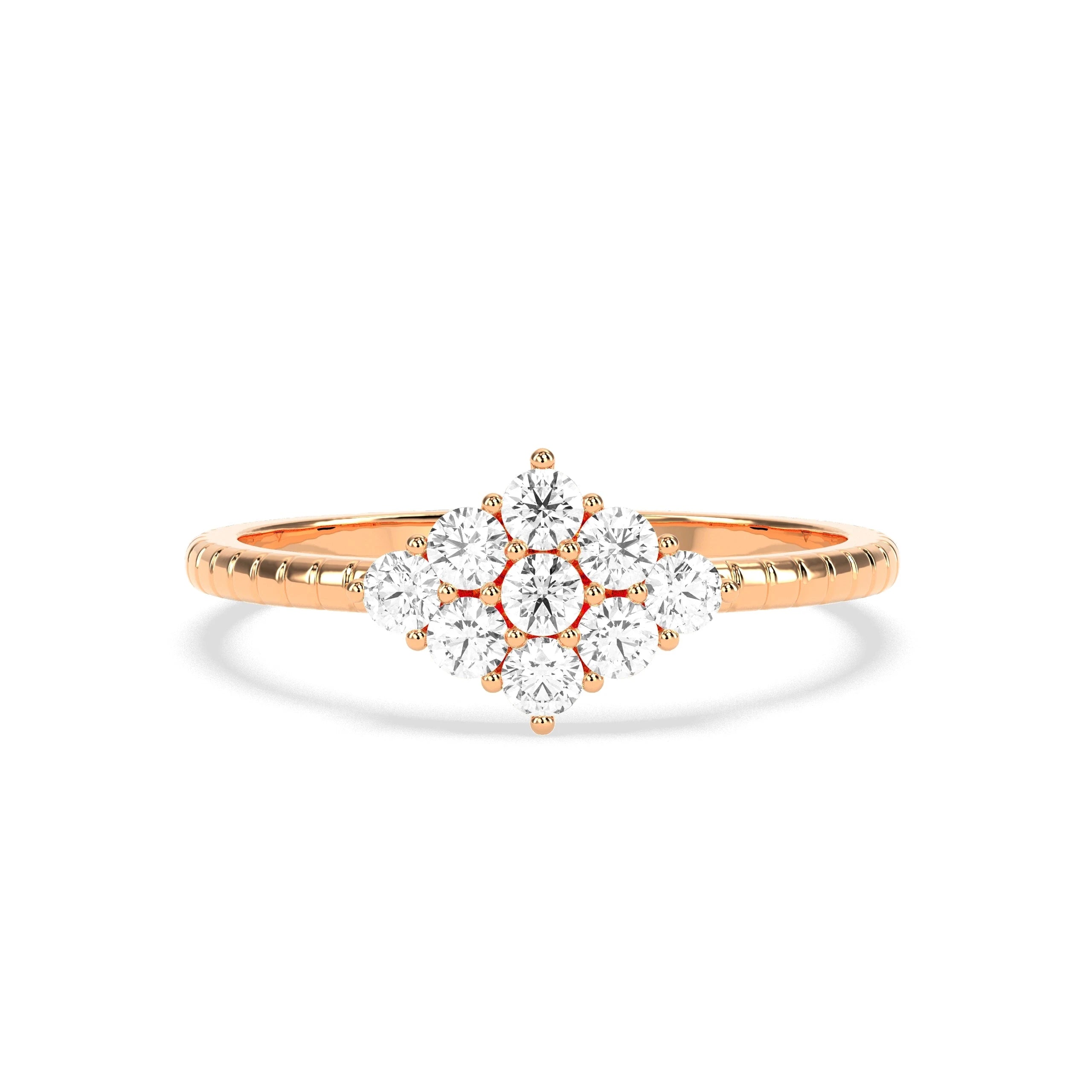 0.36 CT Shimmering Star Diamond RING