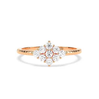 0.36 CT Shimmering Star Diamond RING