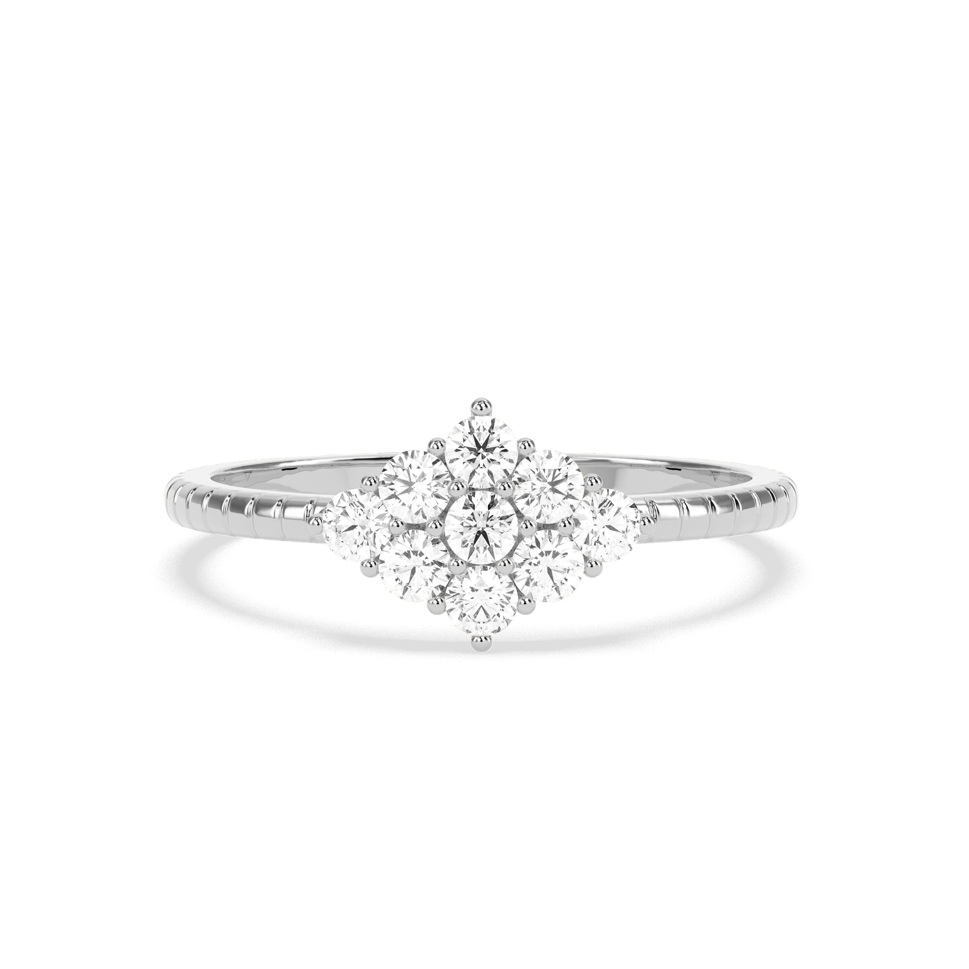 0.36 CT Shimmering Star Diamond RING - Godahari Dev Jewells
