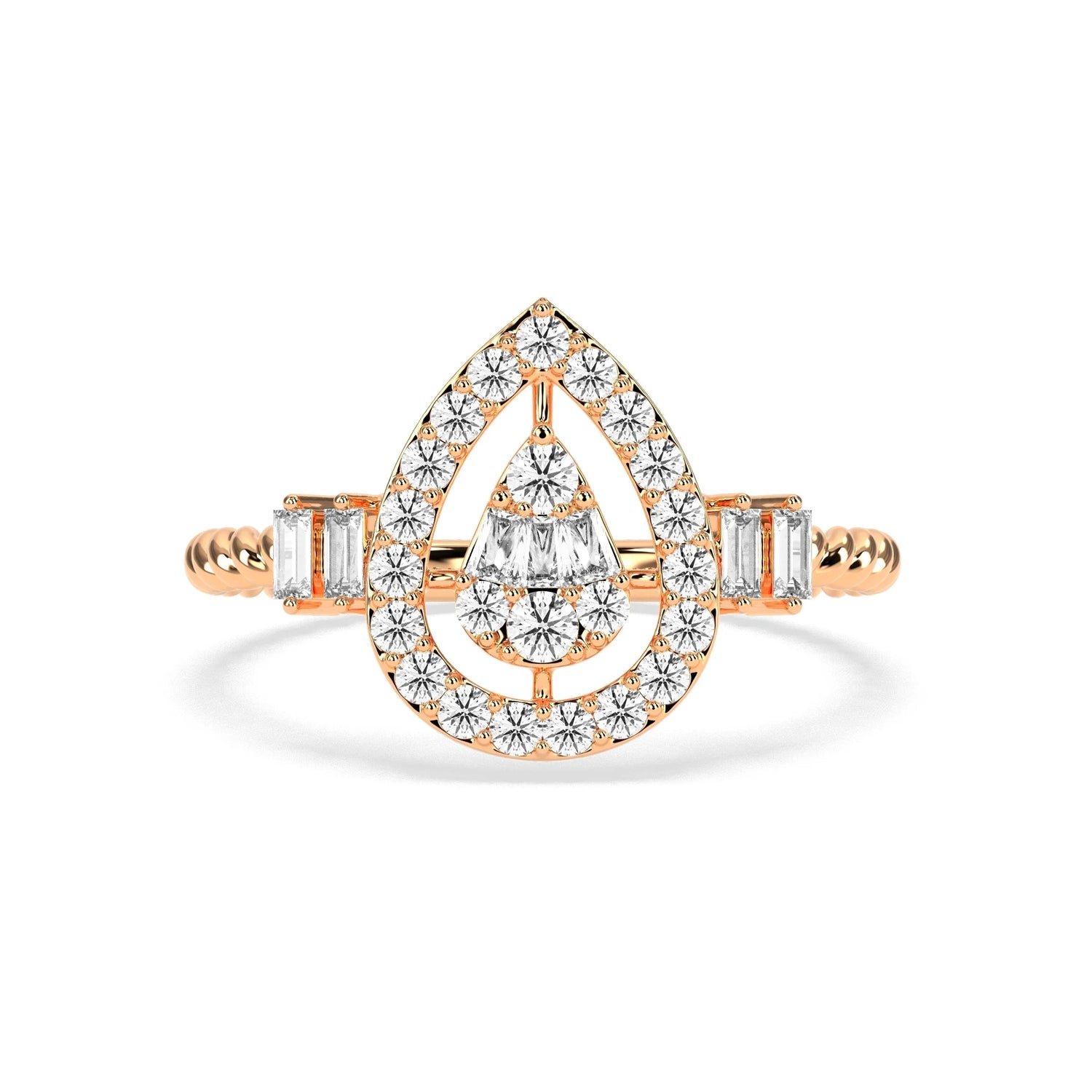 0.45 CT Graceful Charm Diamond RING