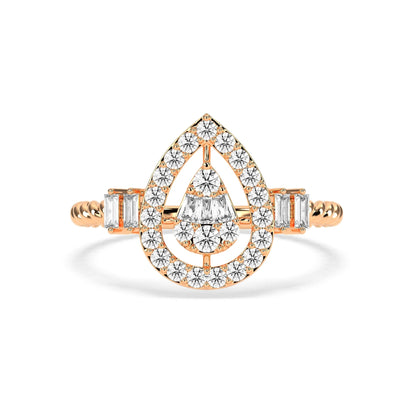 0.45 CT Graceful Charm Diamond RING