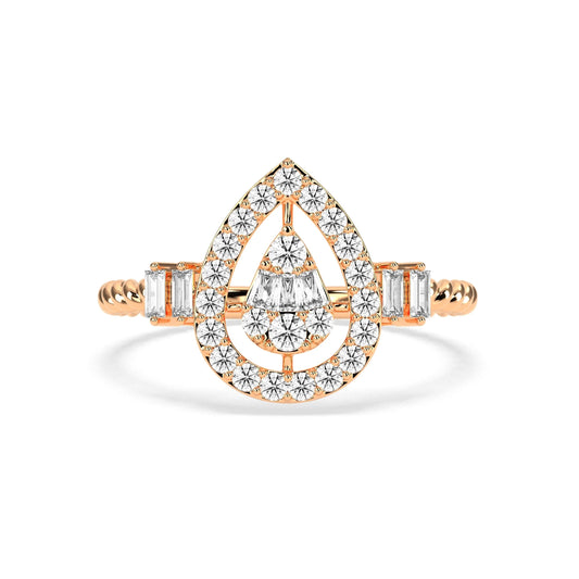 0.45 CT Graceful Charm Diamond RING