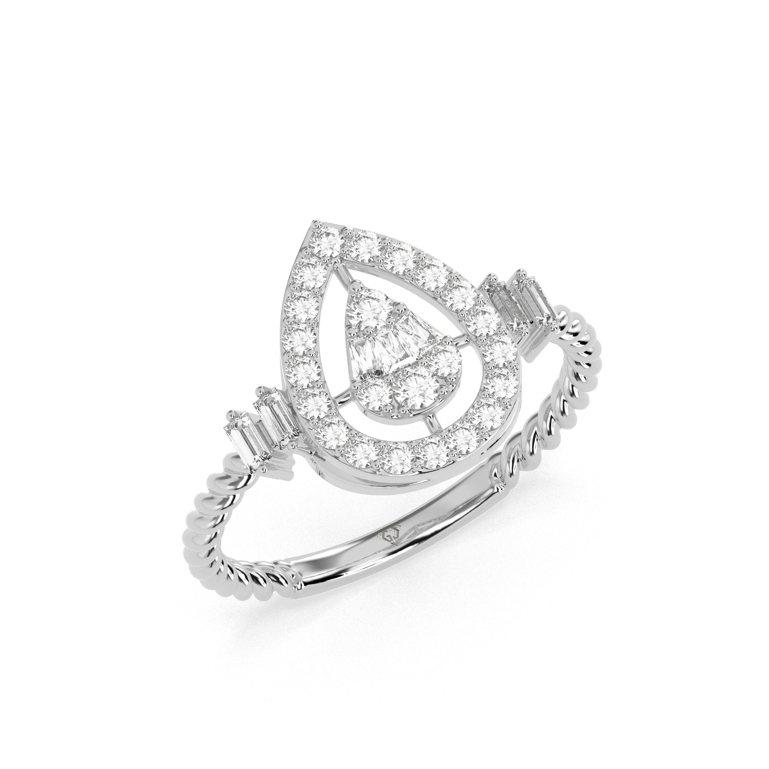 0.45 CT Graceful Charm Diamond RING