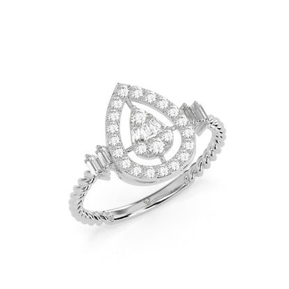 0.45 CT Graceful Charm Diamond RING