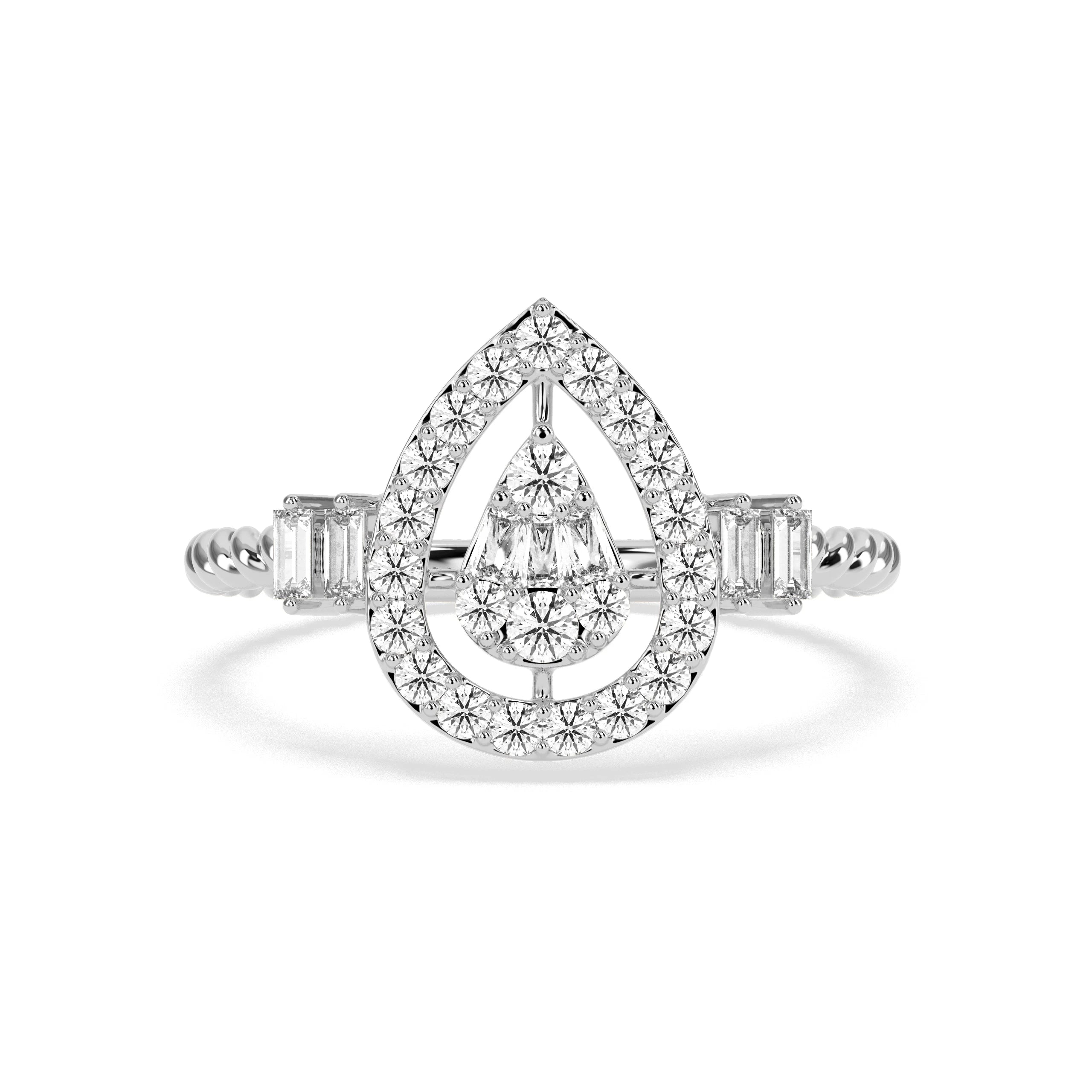 0.45 CT Graceful Charm Diamond RING