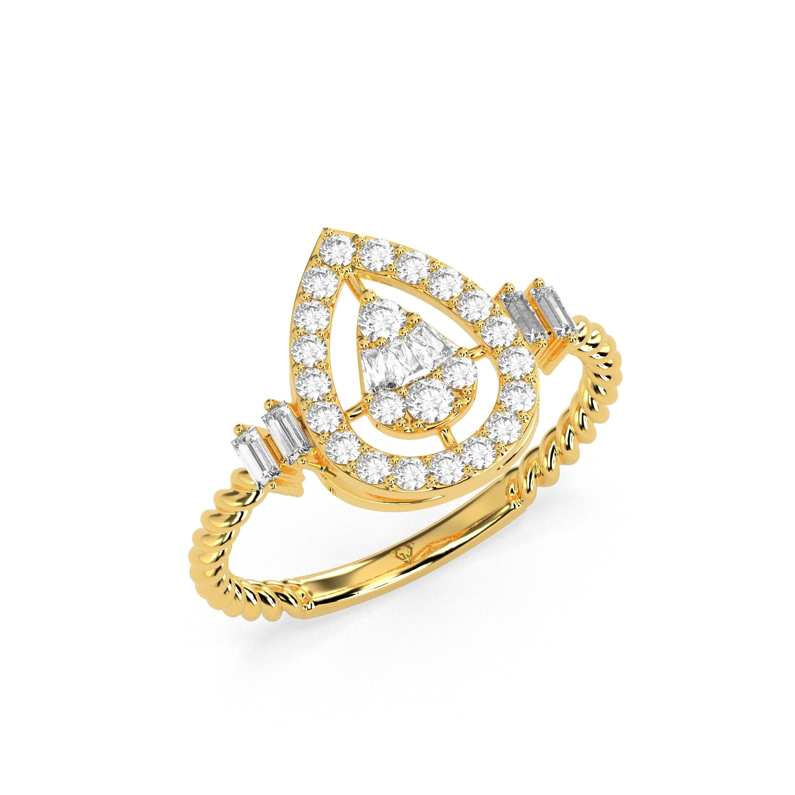 0.45 CT Graceful Charm Diamond RING