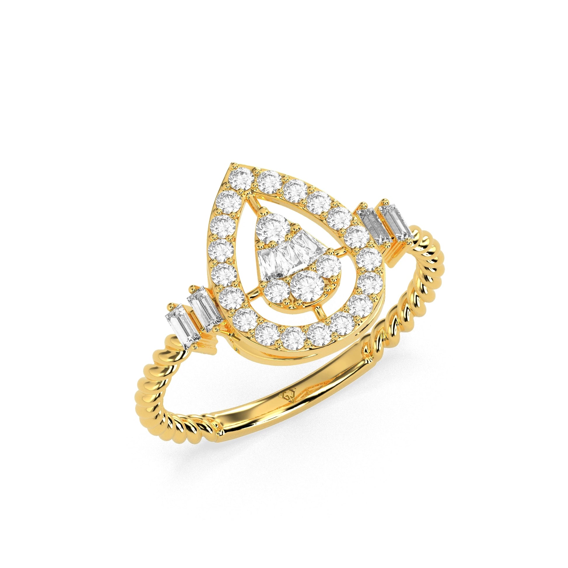 0.45 CT Graceful Charm Diamond RING