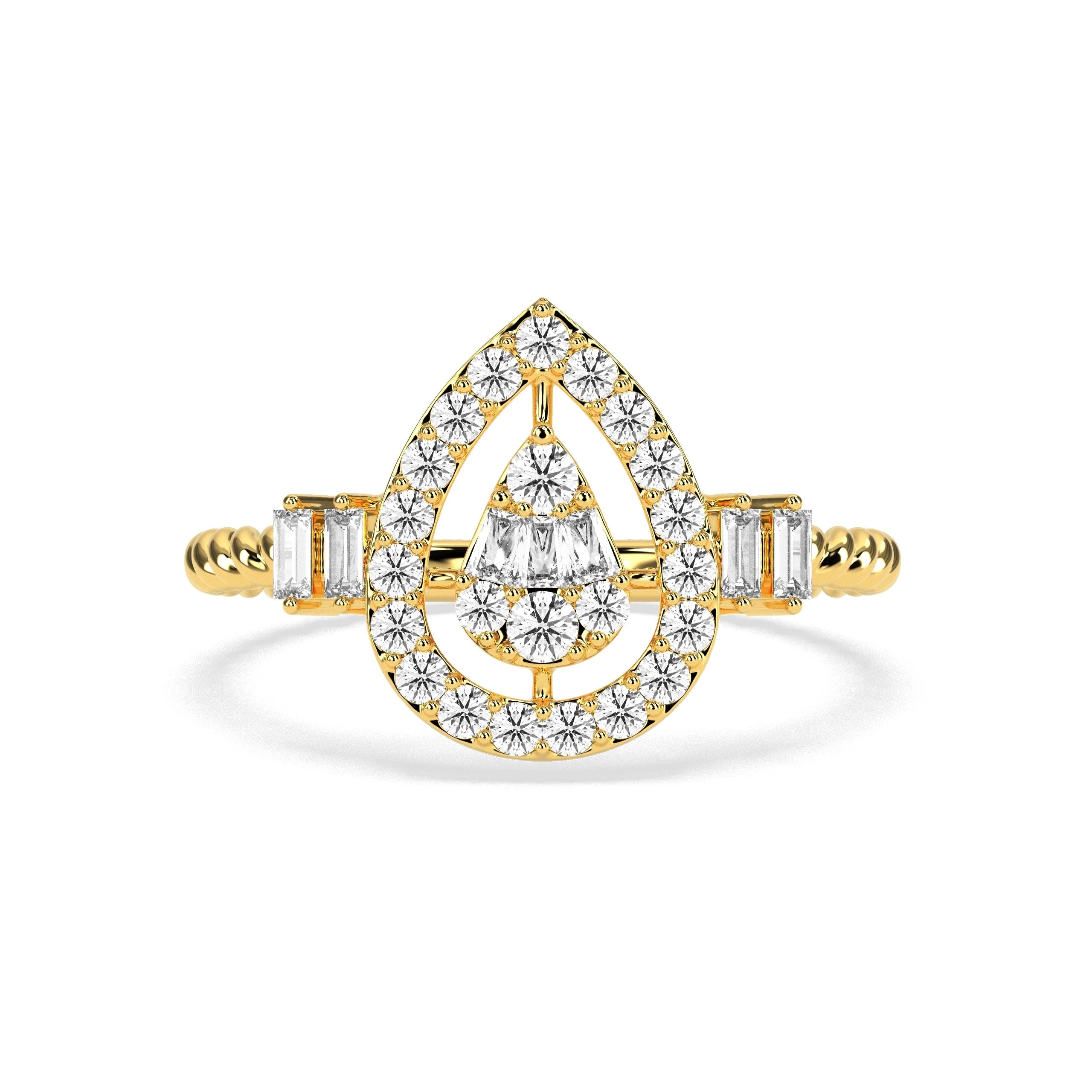 0.45 CT Graceful Charm Diamond RING