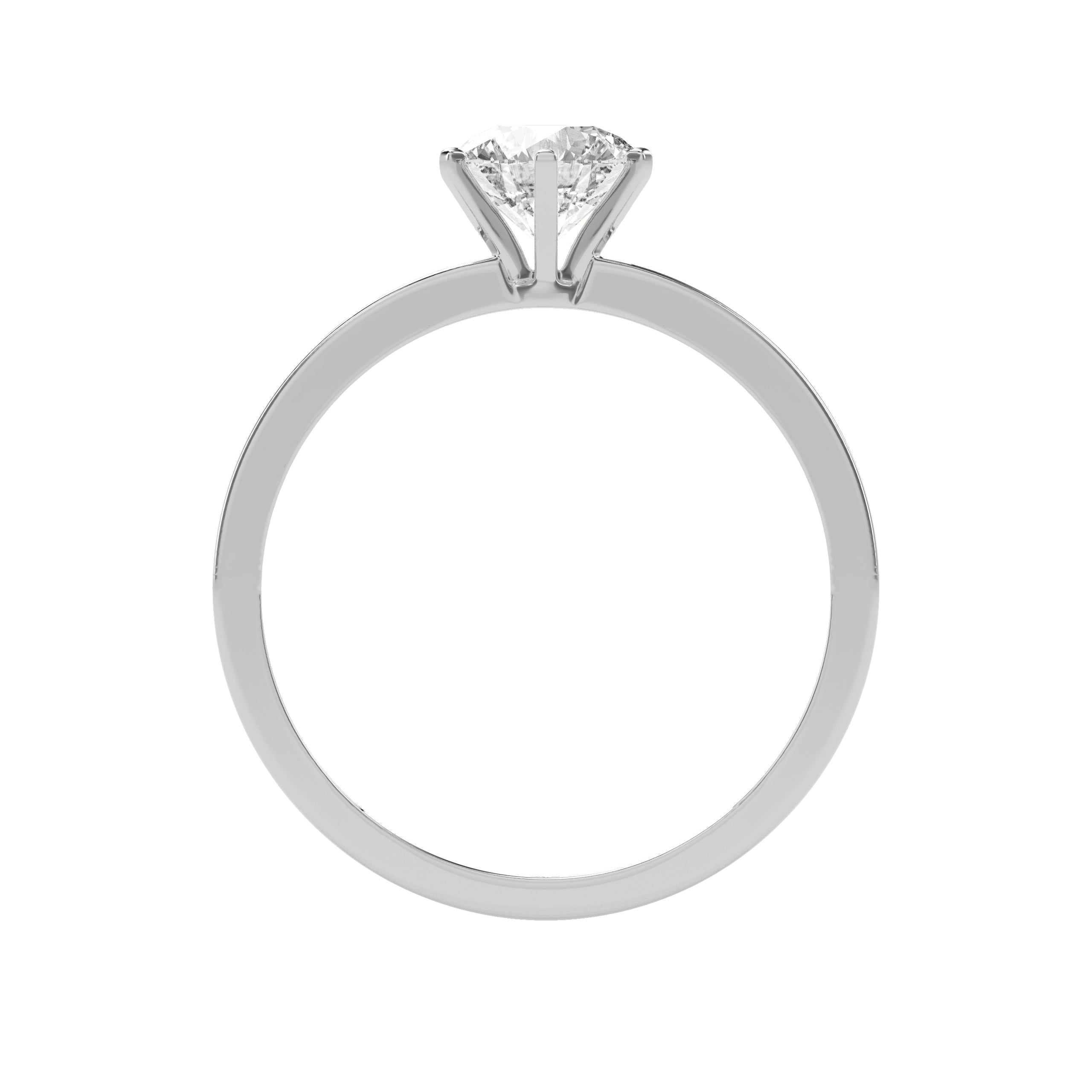 0.94 CT Pure Delight Solitaire Diamond RING - Godahari Dev Jewells