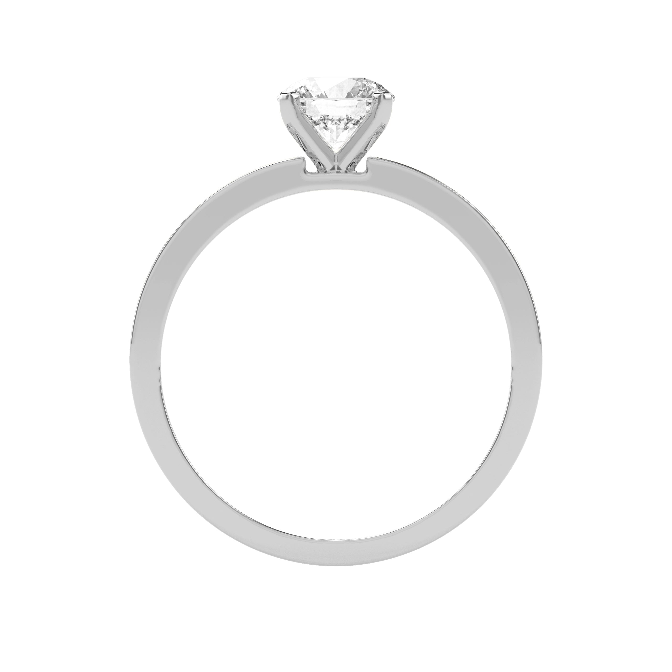 0.76 CT Sweet Sparkle Solitaire Diamond RING - Godahari Dev Jewells