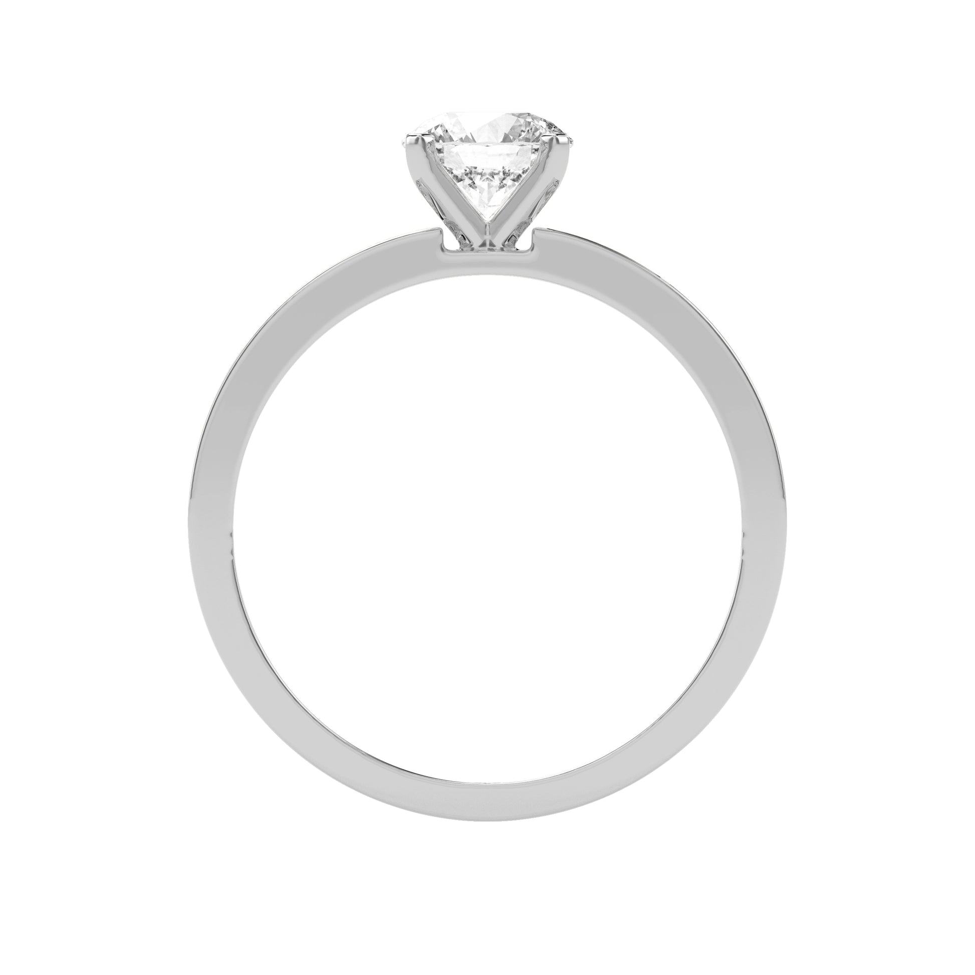 0.76 CT Sweet Sparkle Solitaire Diamond RING - Godahari Dev Jewells