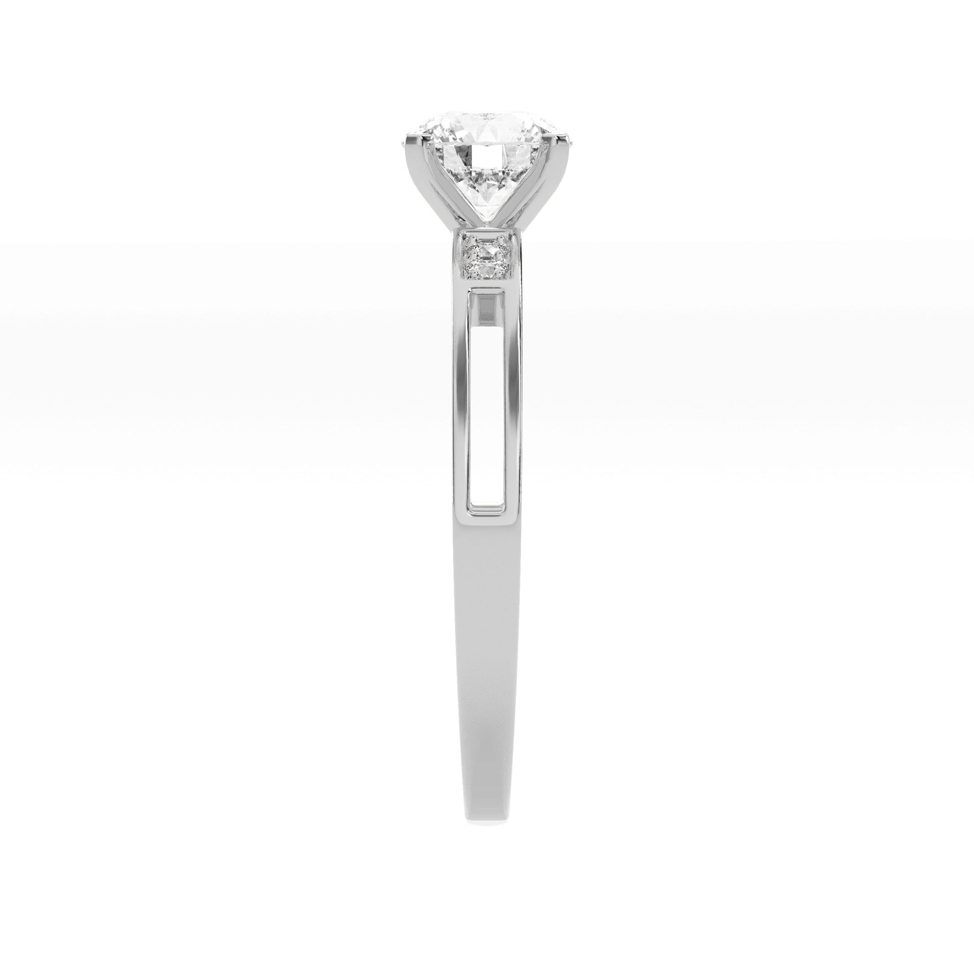 0.76 CT Sweet Sparkle Solitaire Diamond RING - Godahari Dev Jewells