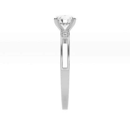 0.76 CT Sweet Sparkle Solitaire Diamond RING - Godahari Dev Jewells