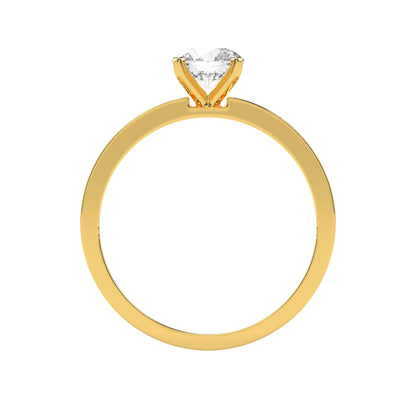 0.76 CT Sweet Sparkle Solitaire Diamond RING - Godahari Dev Jewells