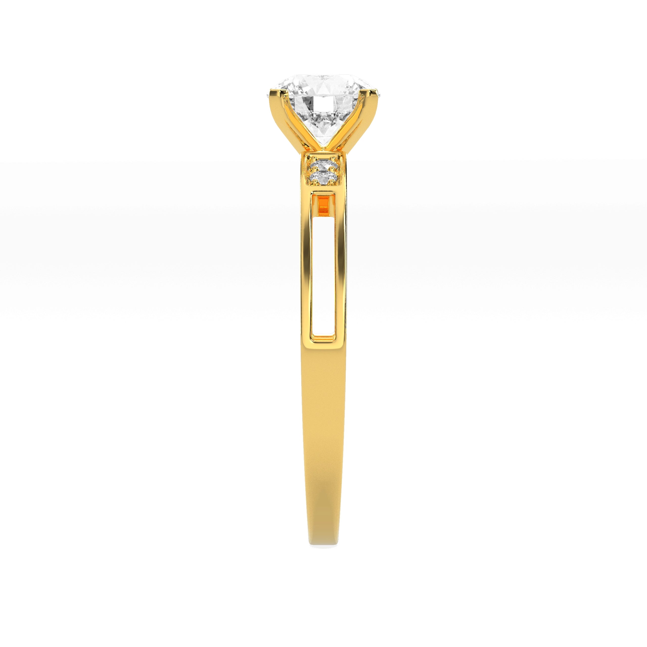 0.76 CT Sweet Sparkle Solitaire Diamond RING - Godahari Dev Jewells