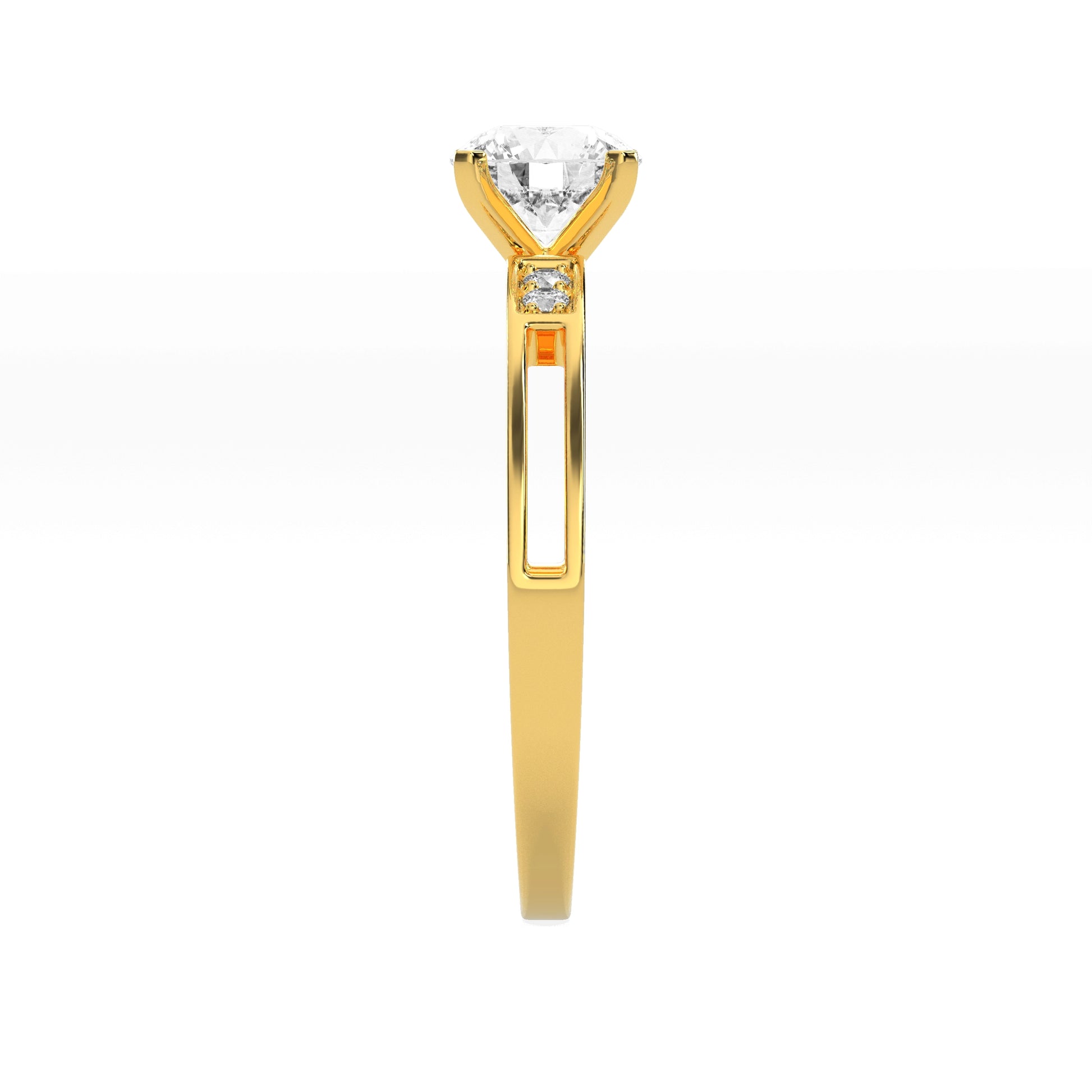 0.76 CT Sweet Sparkle Solitaire Diamond RING - Godahari Dev Jewells