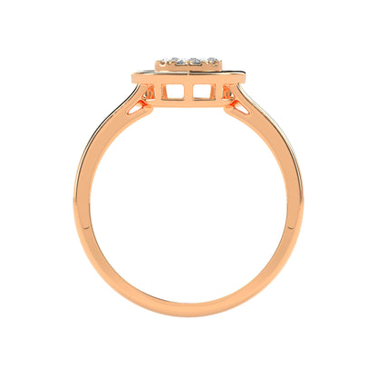 0.15 CT Luminous LOVE Diamond RING - Godahari Dev Jewells