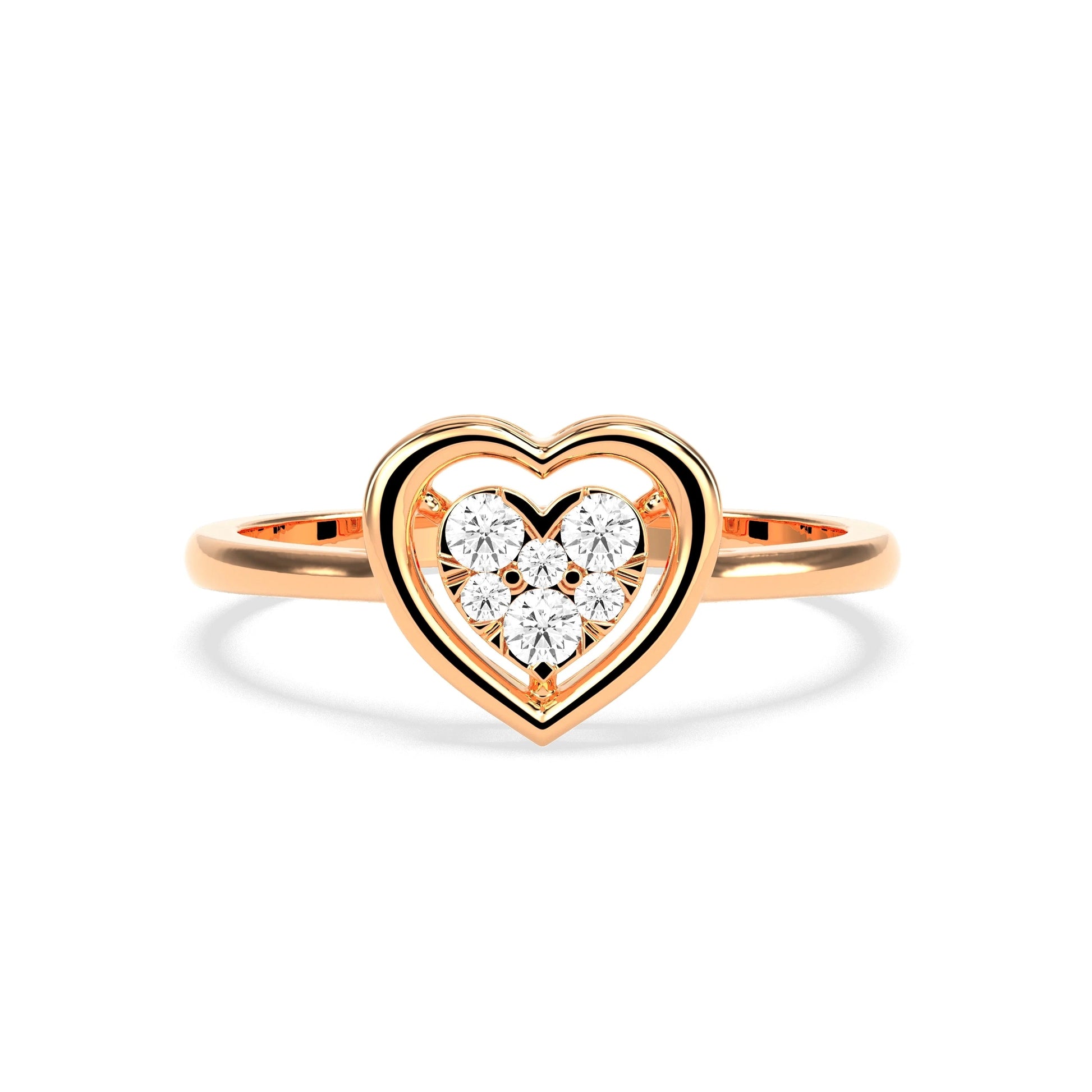 0.15 CT Luminous LOVE Diamond RING