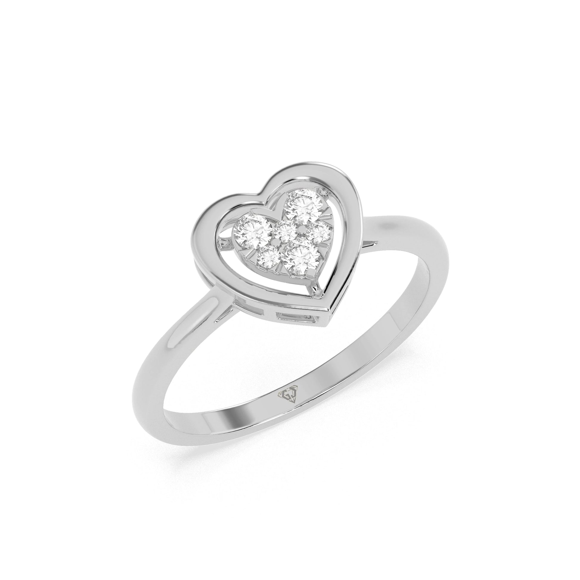 0.15 CT Luminous LOVE Diamond RING