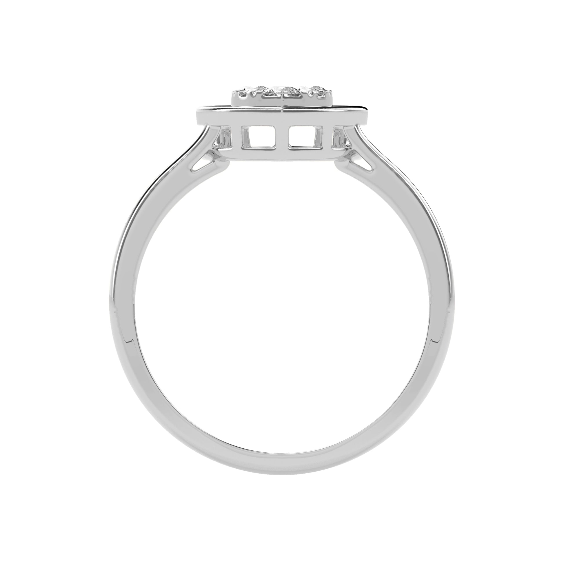 0.15 CT Luminous LOVE Diamond RING - Godahari Dev Jewells