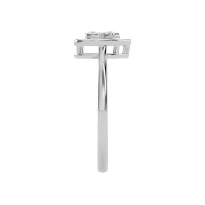 0.15 CT Luminous LOVE Diamond RING - Godahari Dev Jewells