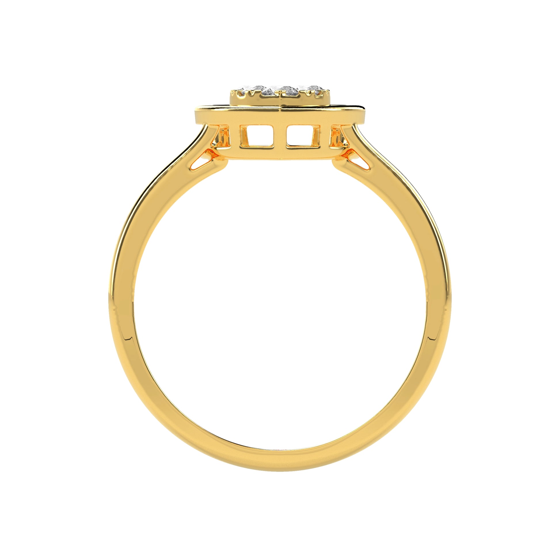 0.15 CT Luminous LOVE Diamond RING - Godahari Dev Jewells