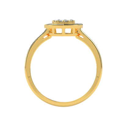 0.15 CT Luminous LOVE Diamond RING - Godahari Dev Jewells