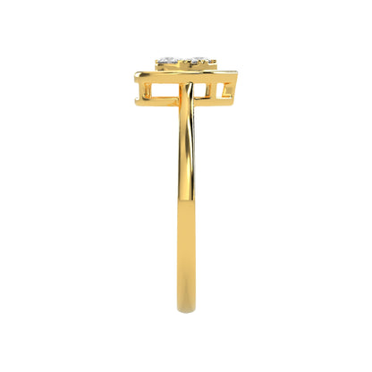 0.15 CT Luminous LOVE Diamond RING - Godahari Dev Jewells