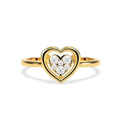 0.15 CT Luminous LOVE Diamond RING