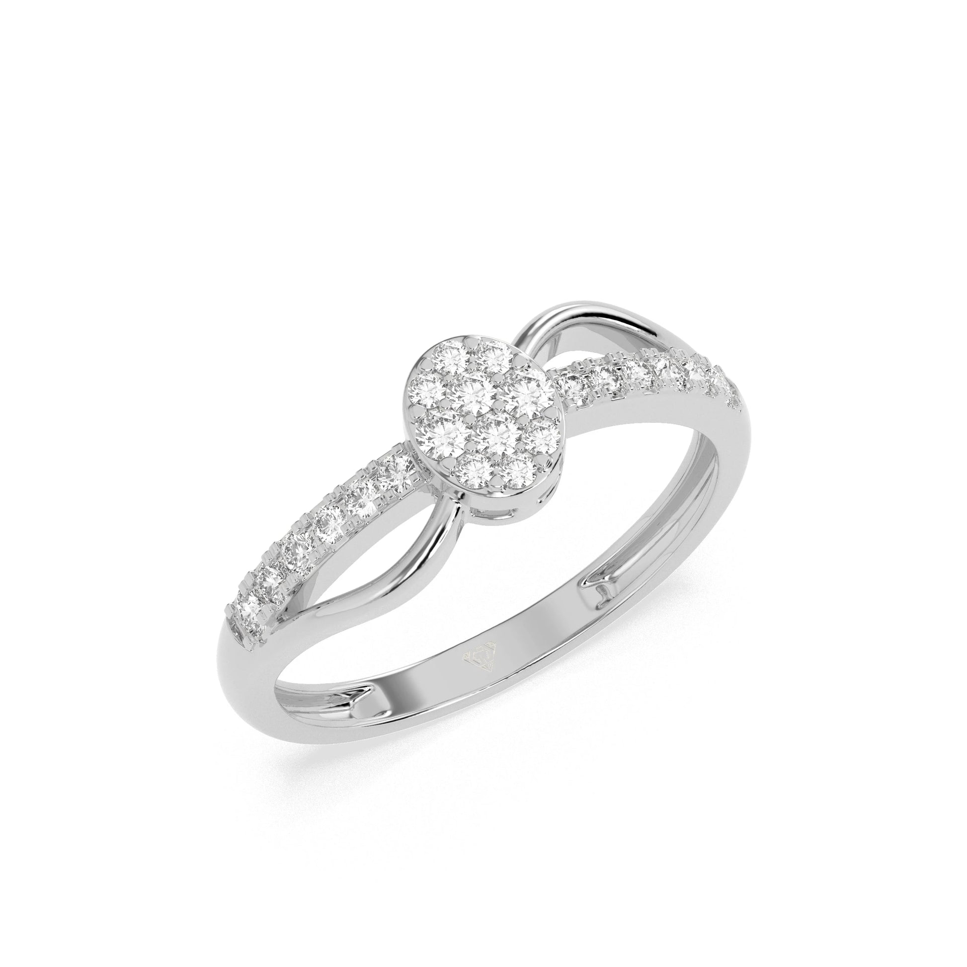 0.27 CT Whirlwind Diamond RING