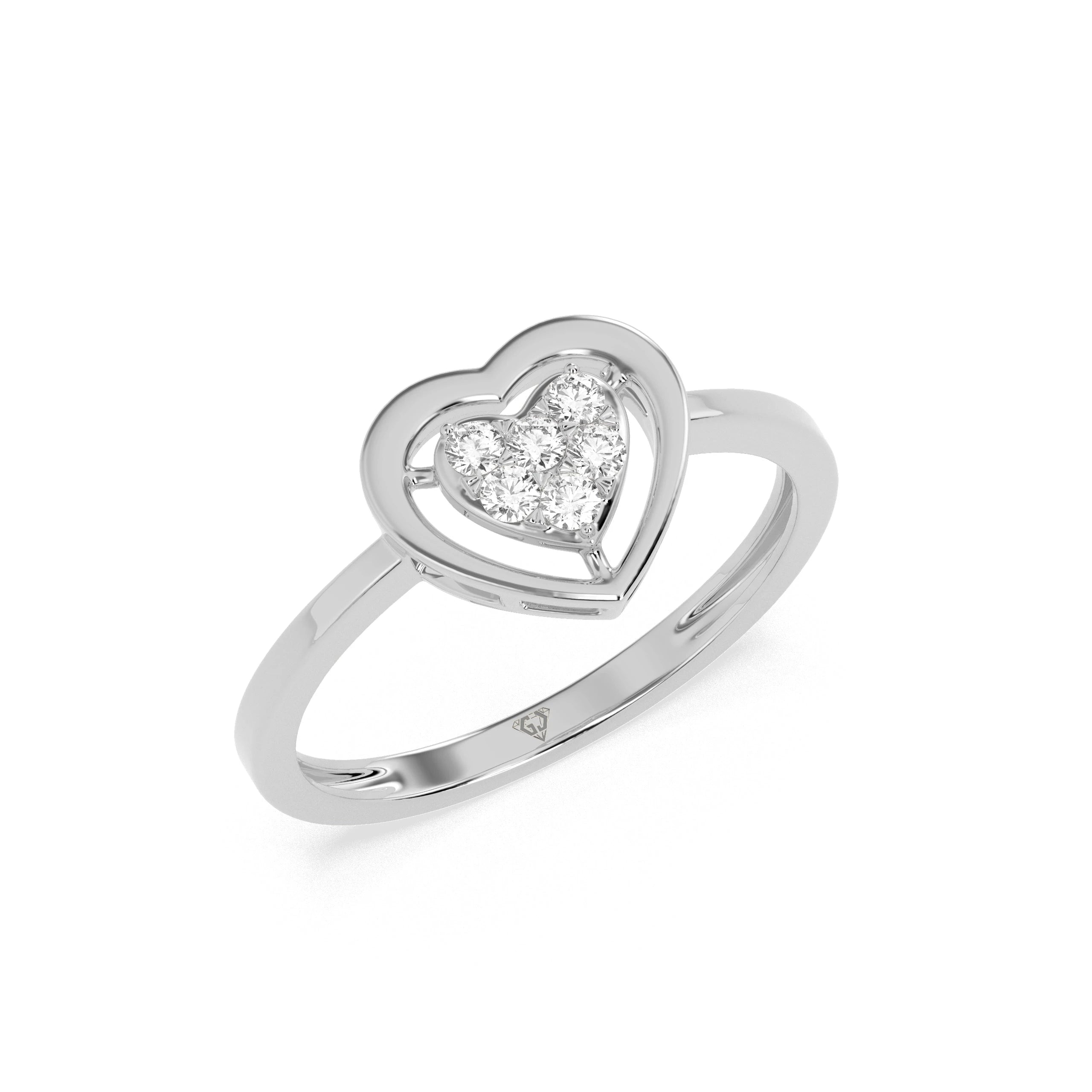 Glistening Baroque Diamond Ring