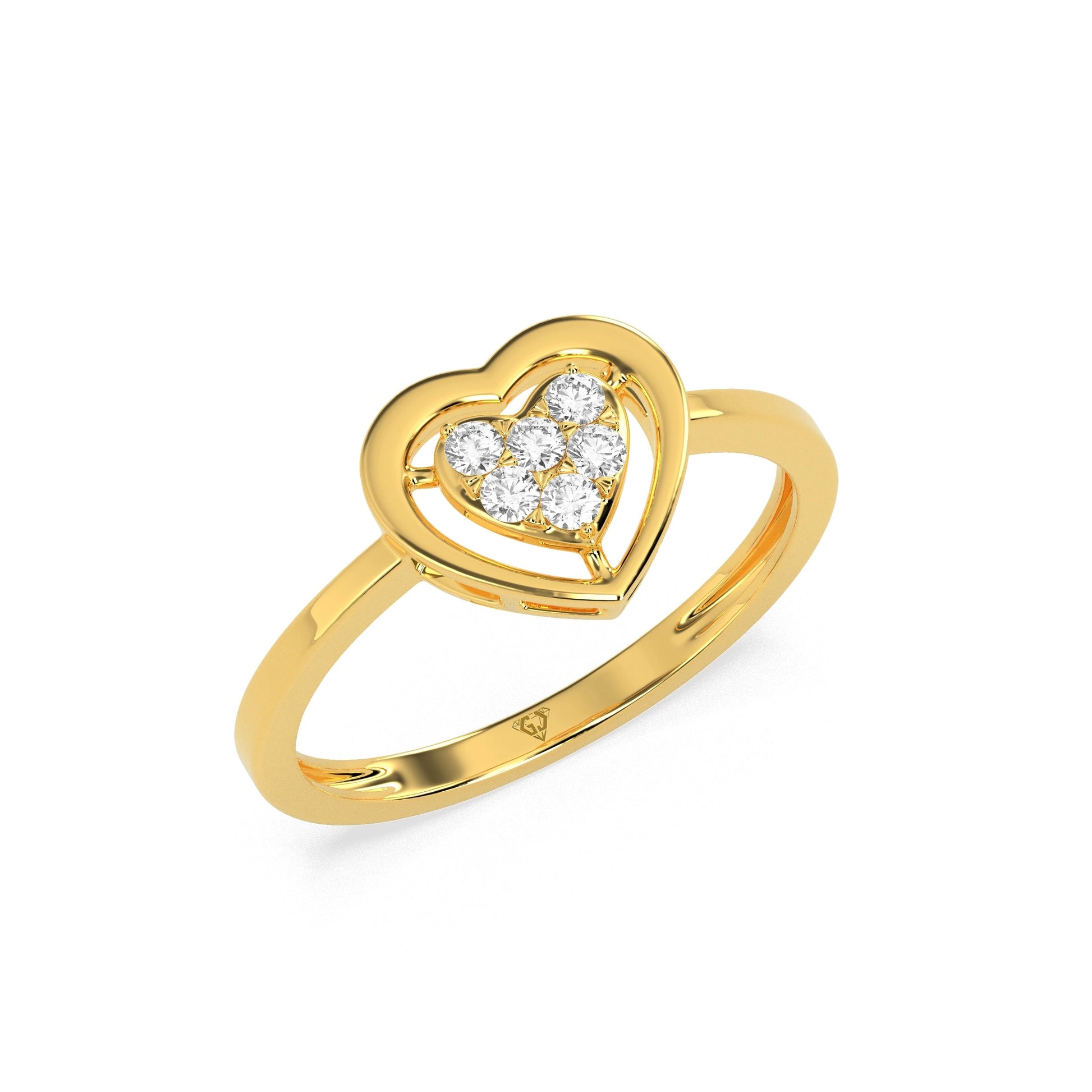 Glistening Baroque Diamond Ring