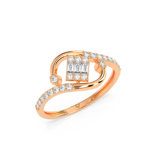 Infinity Charm Diamond Ring