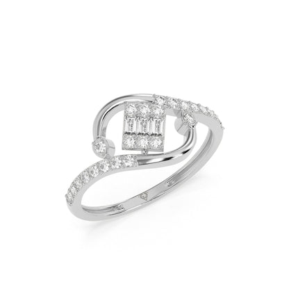 Infinity Charm Diamond Ring