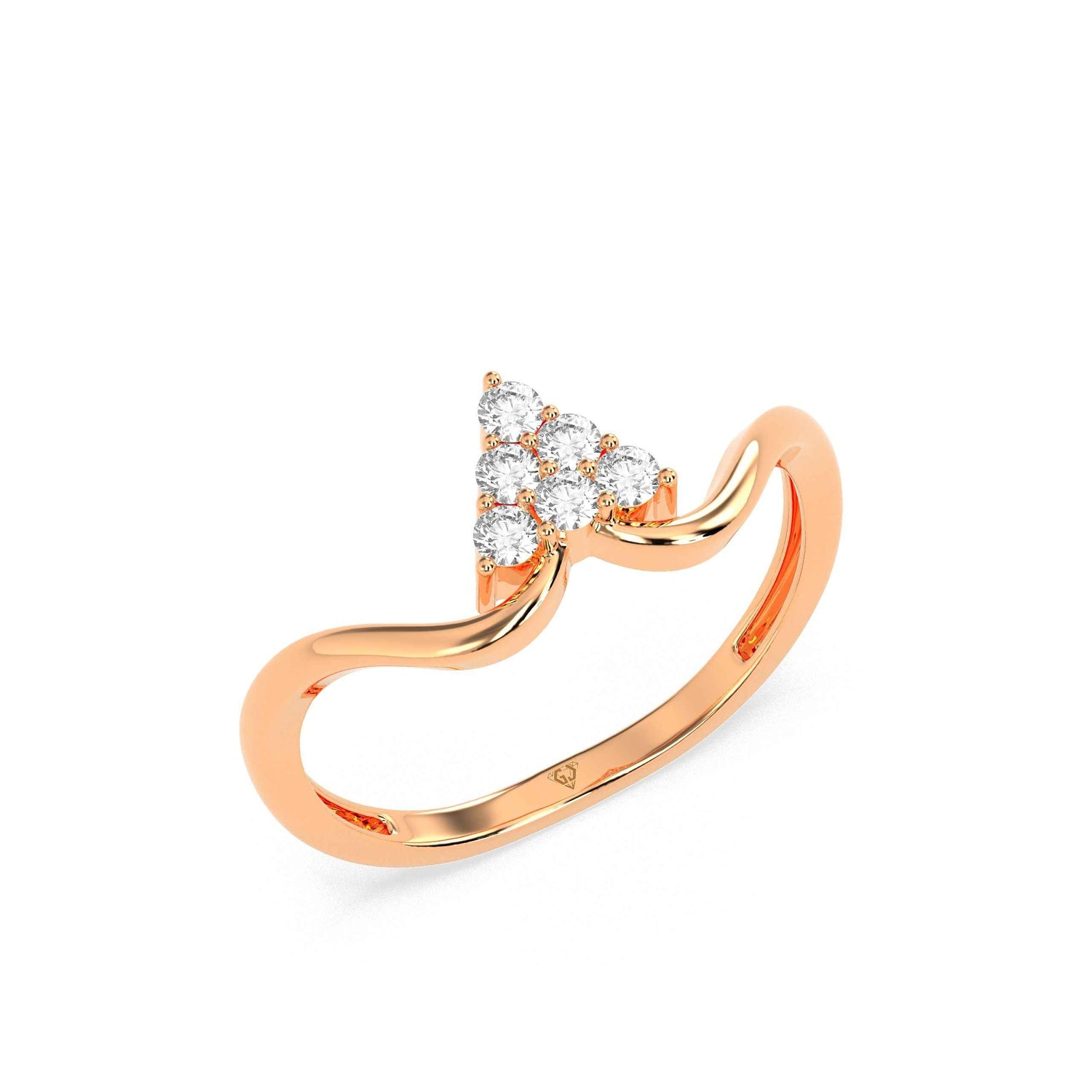 0.15-ct-cluster-diamond-ring - GodahariDev Jewells