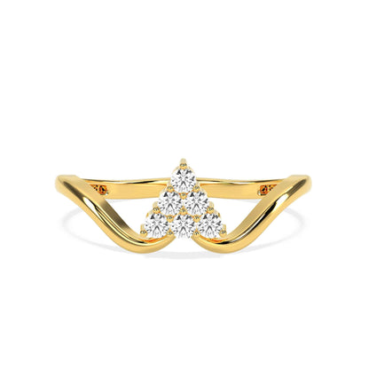 0.15 CT Cluster Round Diamond Ring - GodahariDev Jewells