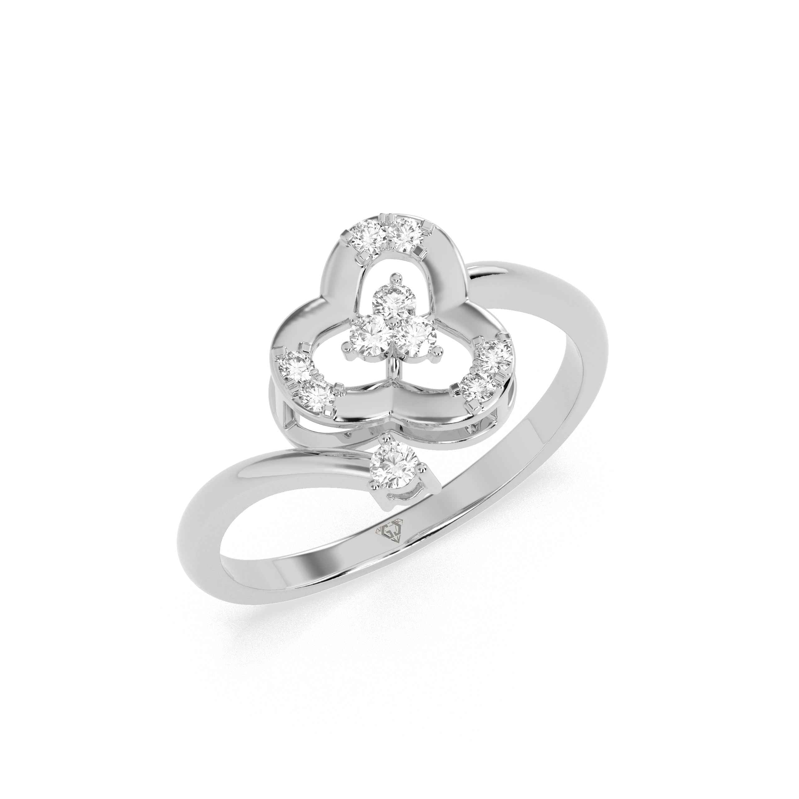 0.16 CT Cluster Round Diamond Ring - GodahariDev Jewells