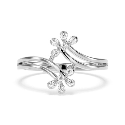 0.1 CT Cluster Round Diamond Ring - GodahariDev Jewells