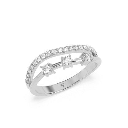 0.36 CT Eternity Round Diamond Ring - GodahariDev Jewells